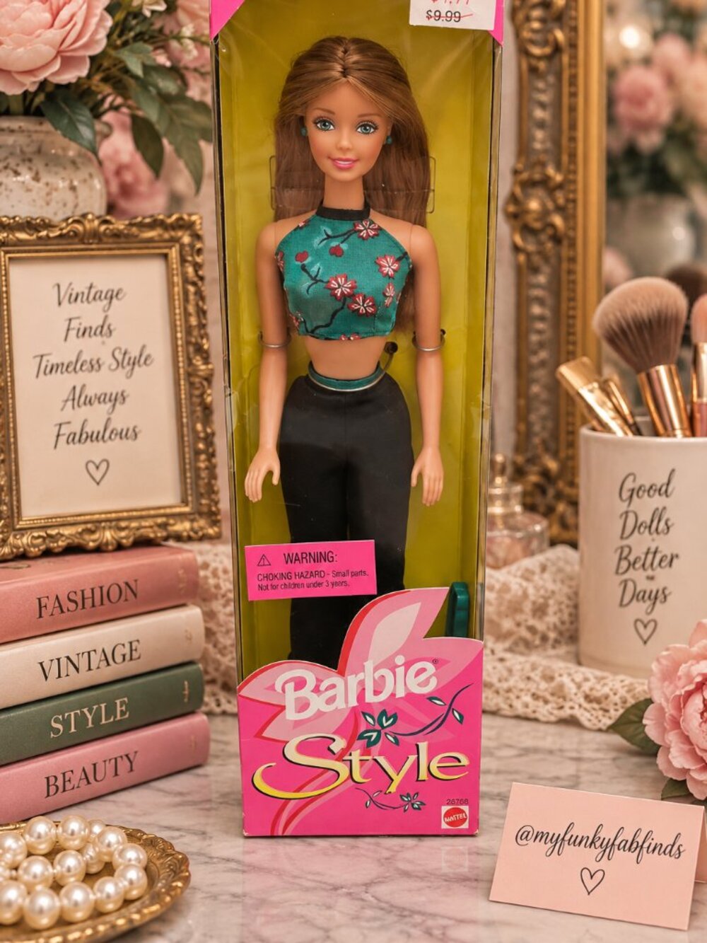 1998 Mattel Barbie Style Redhead Doll